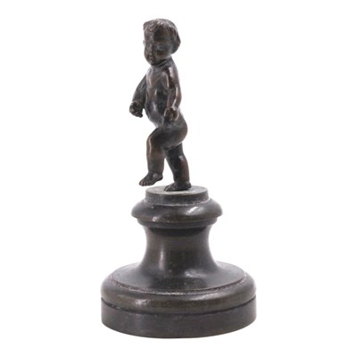 Lot 1383 - A 19th Century small bronze sculpture of a...