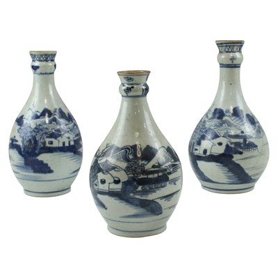 Lot 892 - Three late Qianlong Chinese export...