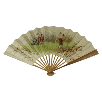 Lot 814 - A late Victorian / Belle Epoque lady's fan,...