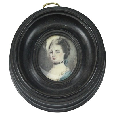 Lot 1428 - A late 18th Century portrait miniature of a...