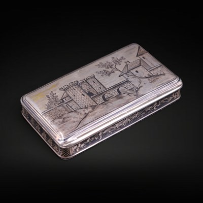 Lot 1147 - An early 19th Century French silver and niello...