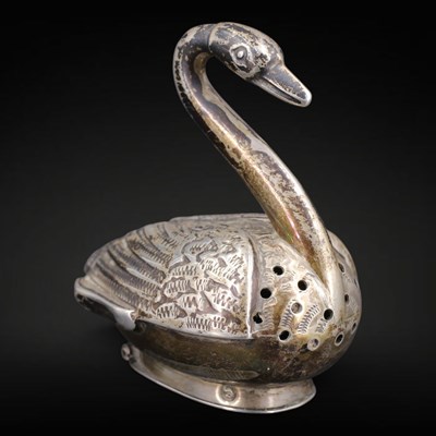 Lot 1151 - A late Victorian diminutive novelty silver...