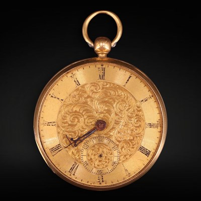 Lot 1358 - An early Victorian 18 ct gold pocket watch by...