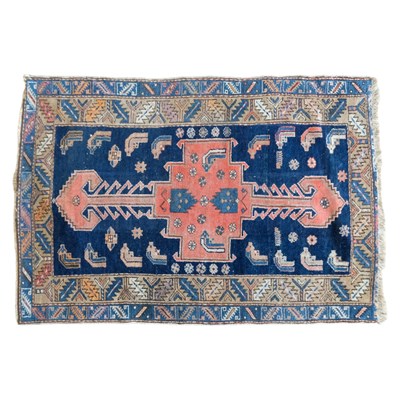 Lot 1431 - A vintage Kurdish wool rug, 165 cm x 115 cm