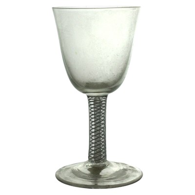 Lot 1070 - A George III multiple spiral opaque twist wine...