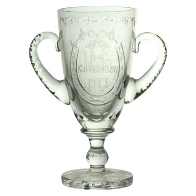 Lot 1071 - A 1973 Stuart Crystal commemorative cut glass...