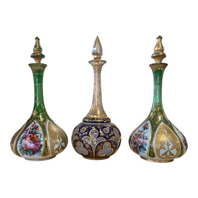 Lot 1077 - A pair of mid 19th Century Bohemian style...