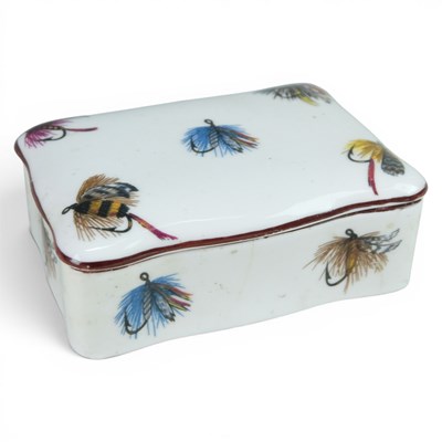 Lot 566 - A Crown Staffordshire "fishing fly" trinket...