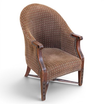 Lot 1439 - A late Georgian child's upholstered mahogany...