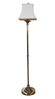 Lot 1430a - A contemporary quality brass standard lamp,...