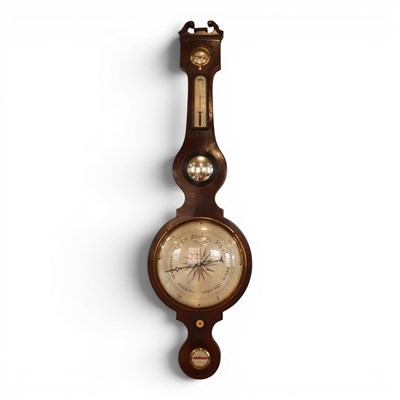 Lot 1368A - A George III ebony-strung mahogany mercury...