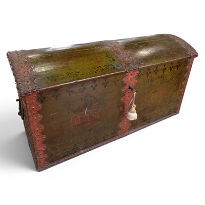 Lot 1438A - A mid 18th Century Danish dowry chest,...