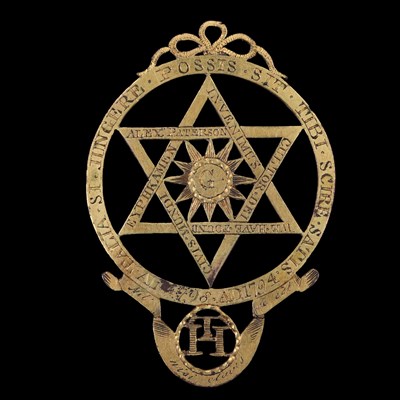 Lot 913 - A George III gilt metal Masonic Royal Arch...