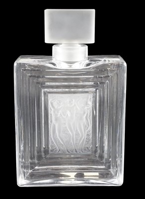 Lot 1370 - A Lalique Art Deco Duncan No 2 glass perfume...