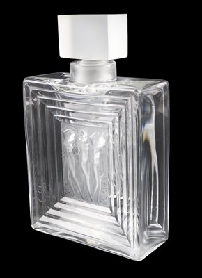 Lot 1370 - A Lalique Art Deco Duncan No 2 glass perfume...