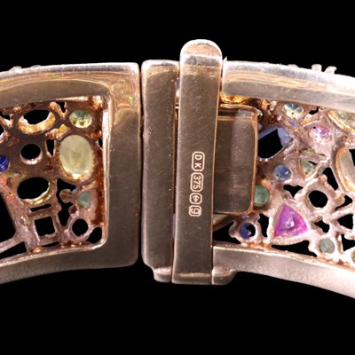Lot 970 - An impressive tutti frutti multi-gem-set 9 ct...