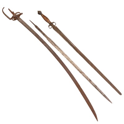 Lot 253 - Three relic / incomplete 18th Century swords