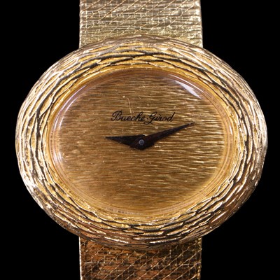 Lot 1318 - A 1970 lady's Bueche-Girod 18 ct gold dress...