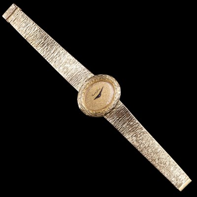 Lot 1318 - A 1970 lady's Bueche-Girod 18 ct gold dress...