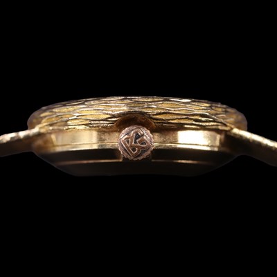 Lot 1318 - A 1970 lady's Bueche-Girod 18 ct gold dress...