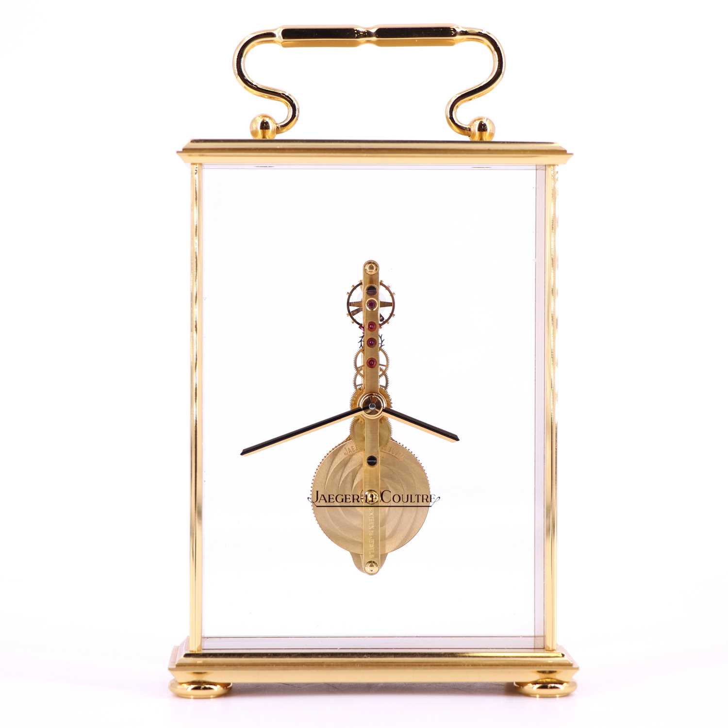 Lot 1474 - A Jaeger-LeCoultre skeleton clock, ref. 569,...