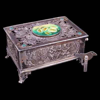 Lot 956 - A late 19th / early 20th Century German silver...