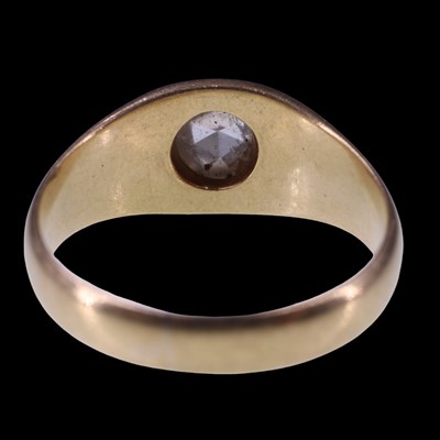 Lot 1018 - An Edwardian diamond ring, being a rose cut...