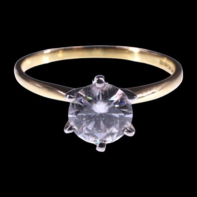 Lot 1153 - A solitaire diamond ring, comprising a...
