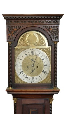 Lot 1472 - A George III Scottish mahogany long case clock...