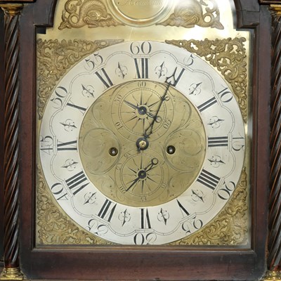 Lot 1472 - A George III Scottish mahogany long case clock...