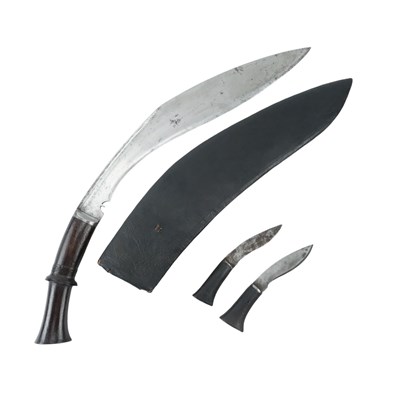 Lot 598 - A long and slender Indian / Nepalese kukri...