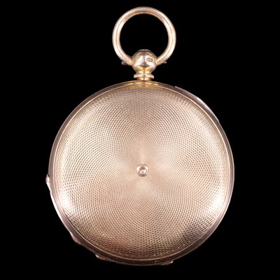 Lot 1332 - A Victorian 18 ct gold hunter pocket watch,...