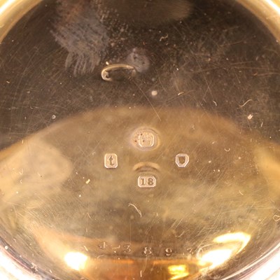 Lot 1332 - A Victorian 18 ct gold hunter pocket watch,...