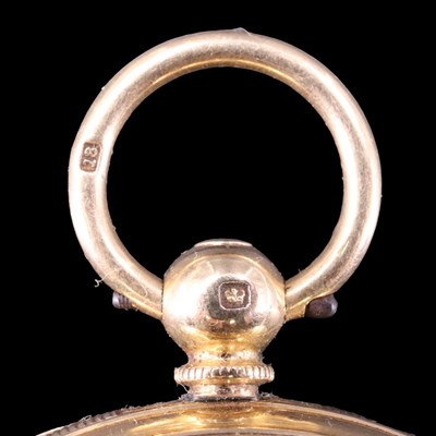 Lot 1332 - A Victorian 18 ct gold hunter pocket watch,...