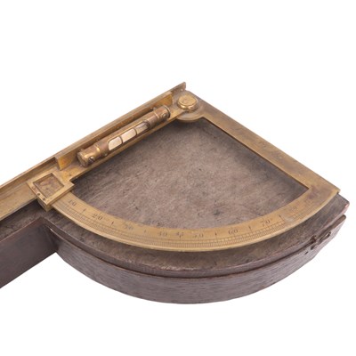 Lot 778 - A Georgian brass clinometer by James Lynch of...