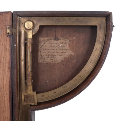 Lot 778 - A Georgian brass clinometer by James Lynch of...