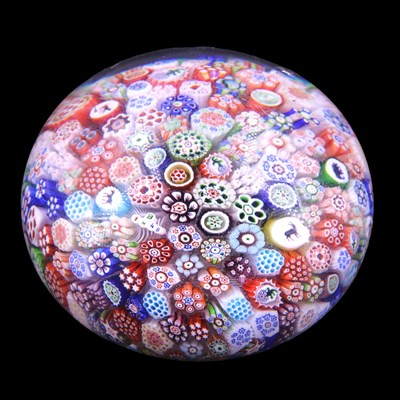 Lot 1378 - A Baccarat close-packed millefiori cane glass...