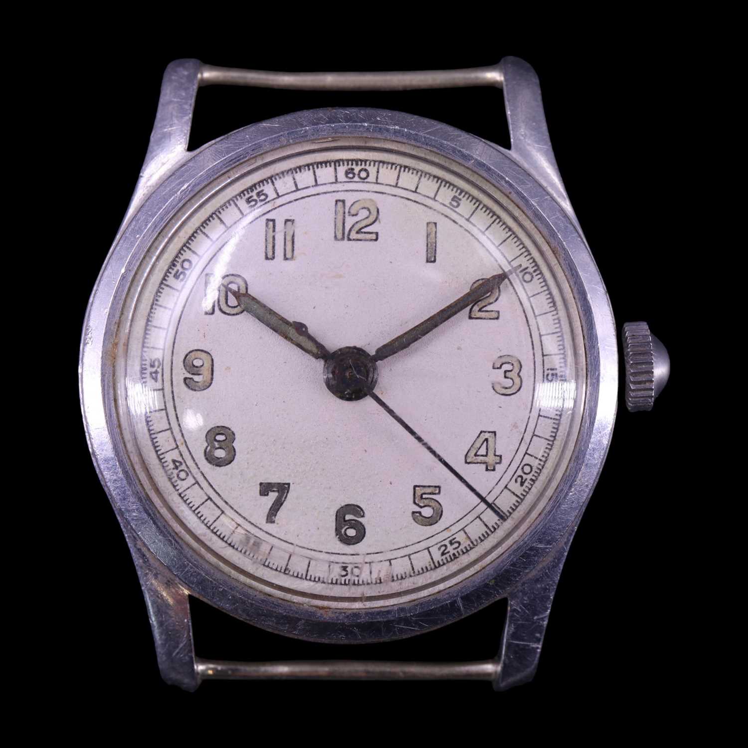 Lot 1120 - A Second World War British Army ATP wristwatch,...