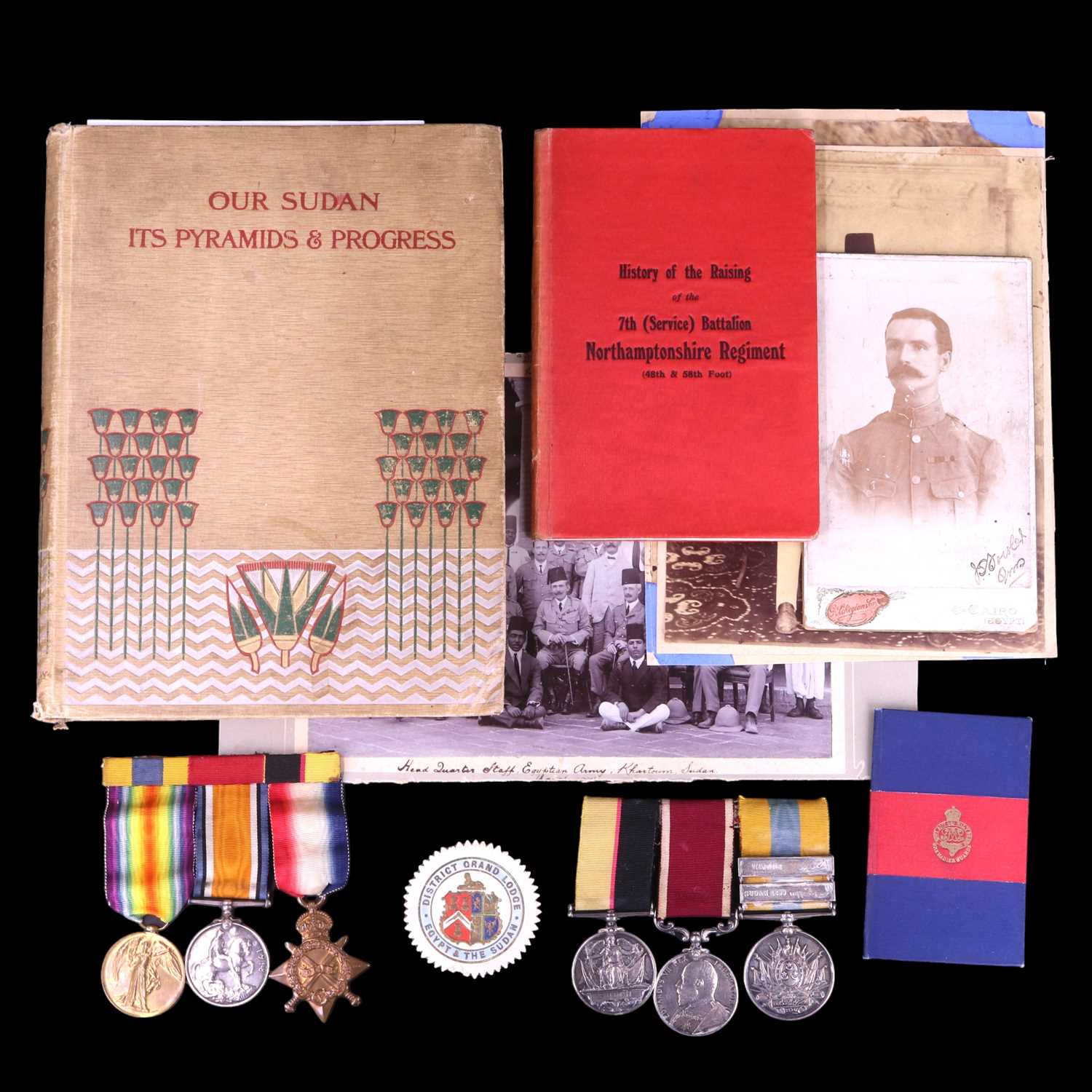 Lot 9 - A Victorian and Great War campaign and long...