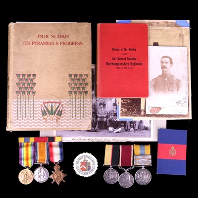 Lot 9 - A Victorian and Great War campaign and long...