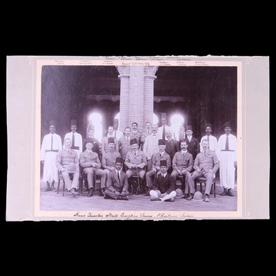 Lot 9 - A Victorian and Great War campaign and long...