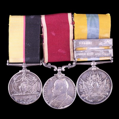 Lot 9 - A Victorian and Great War campaign and long...