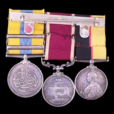 Lot 9 - A Victorian and Great War campaign and long...