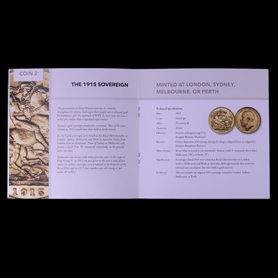 Lot 940 - The "World War One Five Year Date Gold...