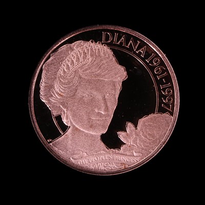 Lot 942 - A "Diana 60 The English Rose", four gold coins...